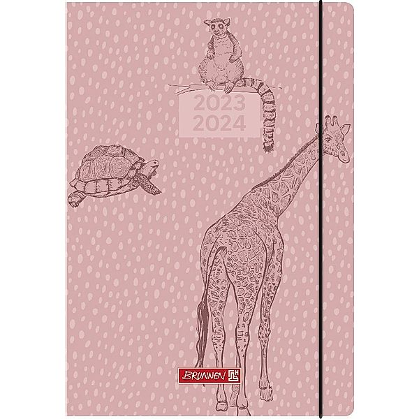 Schülerkalender 2023/2024 Wild Animals, A5, Broschur-Einband