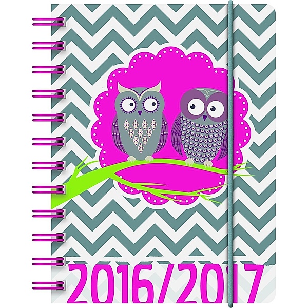 Schülerkalender A6 PP Eule 2016/2017