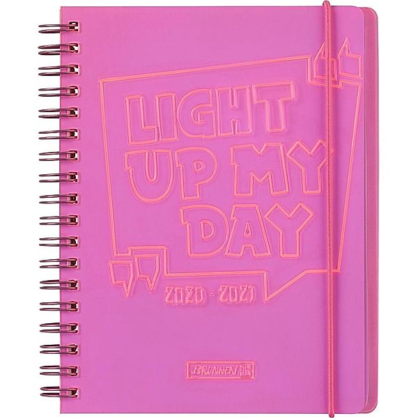 Schülerkalender Light Up, A6, 2020/2021, pink