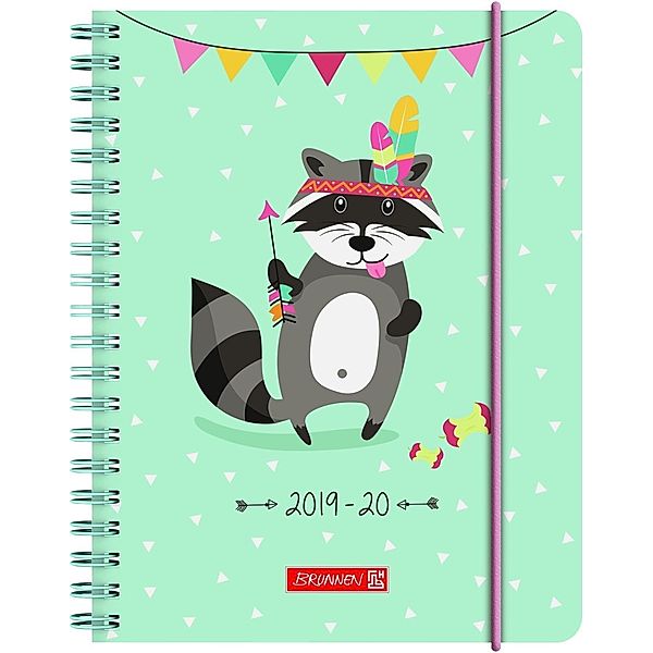 Schülerkalender Racoon 2019/2020, A6