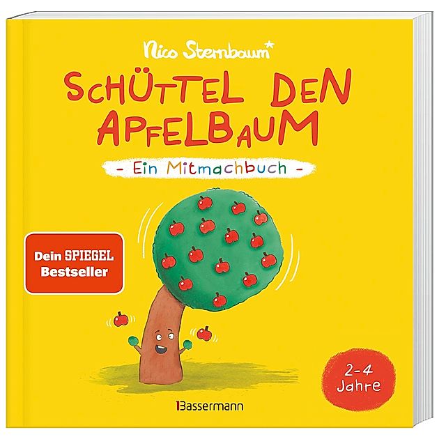 Schüttel den Apfelbaum - Ein Mitmachbuch. Für Kinder von 2 bis 4 Jahren.  Schaukeln, schütteln, pusten, klopfen und sehen Buch