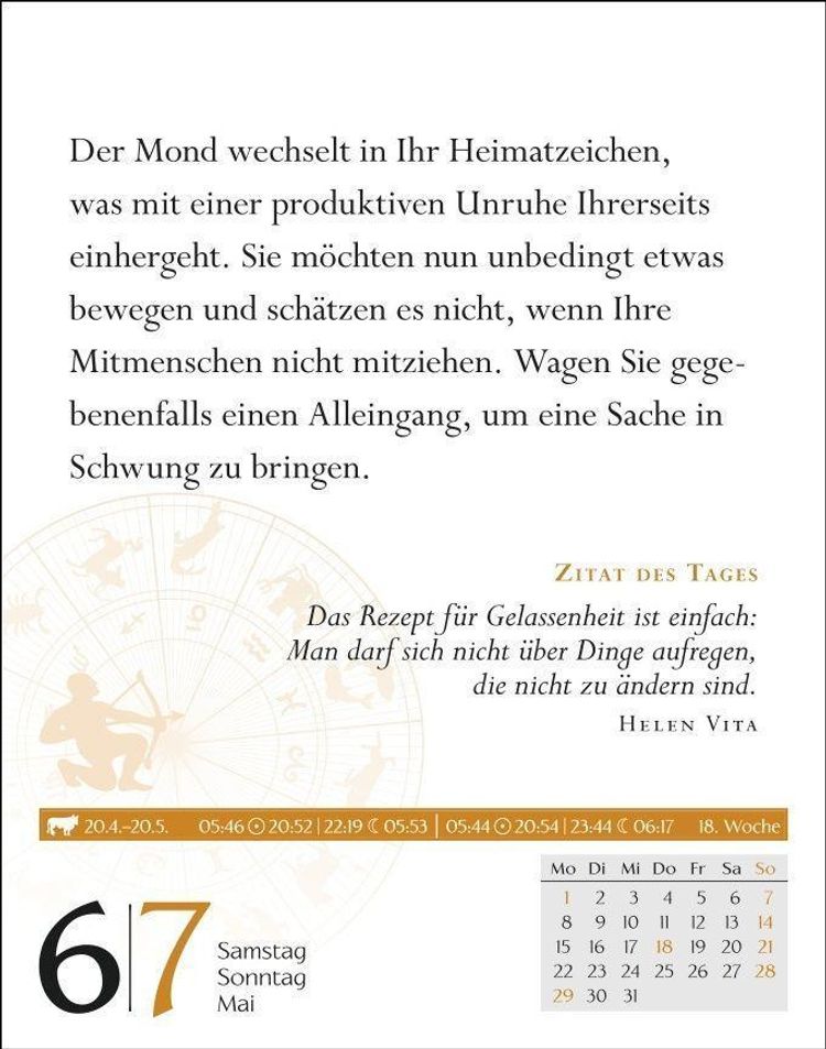 Schütze Sternzeichenkalender 2023: Tagesabreißkalender. Mini-Tischkalender  2023 mit täglichem Horoskop. Kleiner Kalender - Kalender bestellen