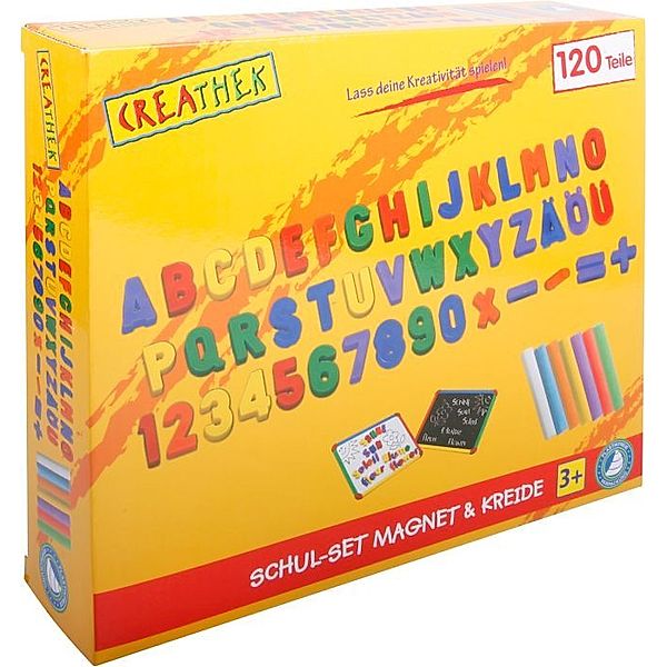 Creathek Schul-Set ABC-MAGNETE & KREIDE 120-teilig