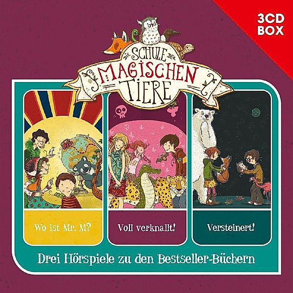 Schule der magischen Tiere - 3-CD Hörspielbox.Box.3,3 Audio-CD, Die Schule der magischen Tiere