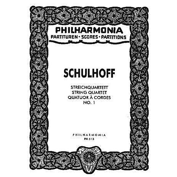 Schulhoff, E: Streichquartett Nr. 1