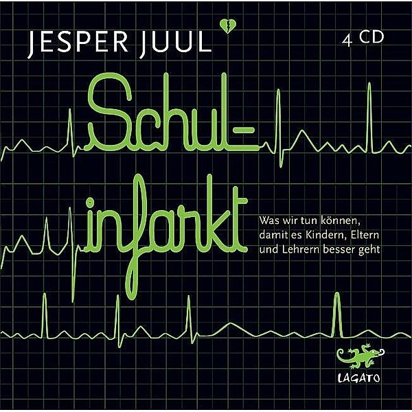 Schulinfarkt, 4 Audio-CDs, Jesper Juul