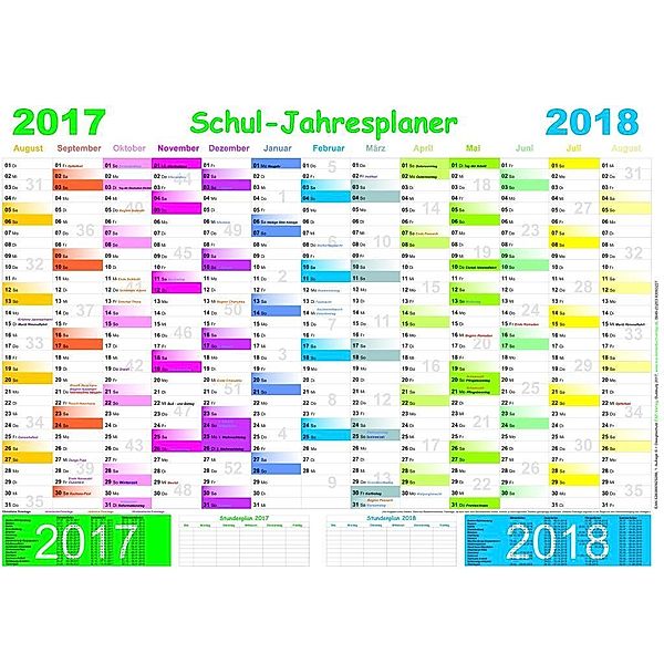 Schuljahresplaner 2017/2018