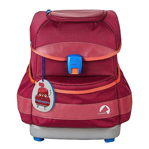 finkid Schulranzen-Set BUDDY 4-teilig in beet red/chili