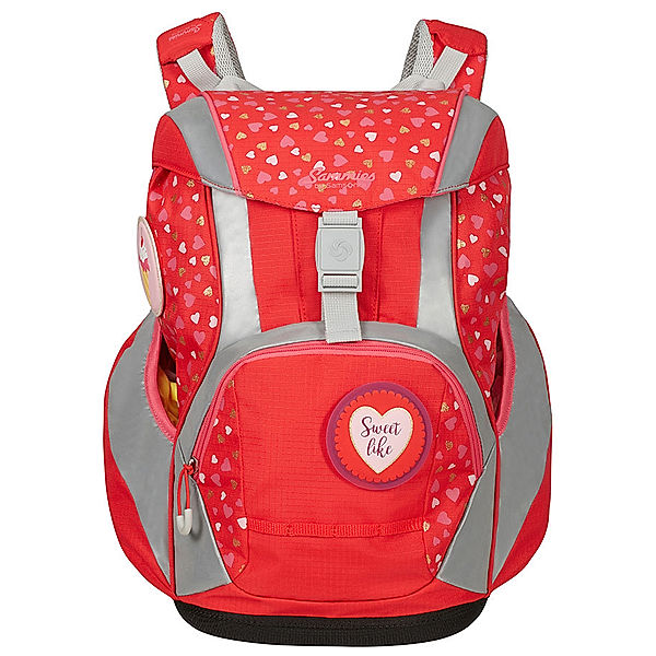 Samsonite Schulranzen-Set SAMMIES ERGOFIT 2.0 (30x26x40)  CANDY HEARTS 5-teilig in rot