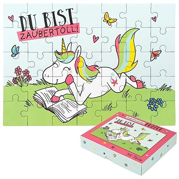 sheepworld, Gruss & Co Schulstart 2024 - Puzzle Motiv Einhorn