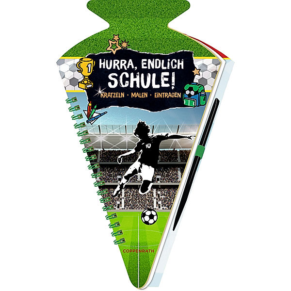 Schultüten-Kratzelbuch: Hurra, endlich Schule! – Fussball