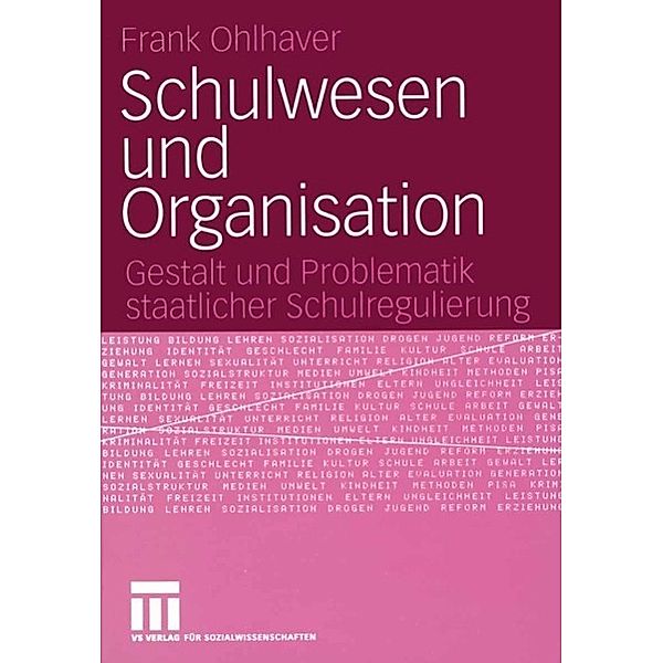 Schulwesen und Organisation, Frank Ohlhaver