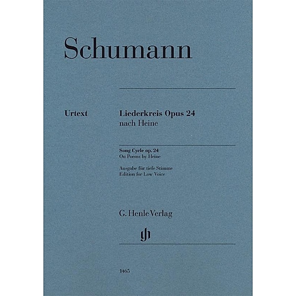 Schumann, R: Song Cycle op. 24/ tiefe Stimme
