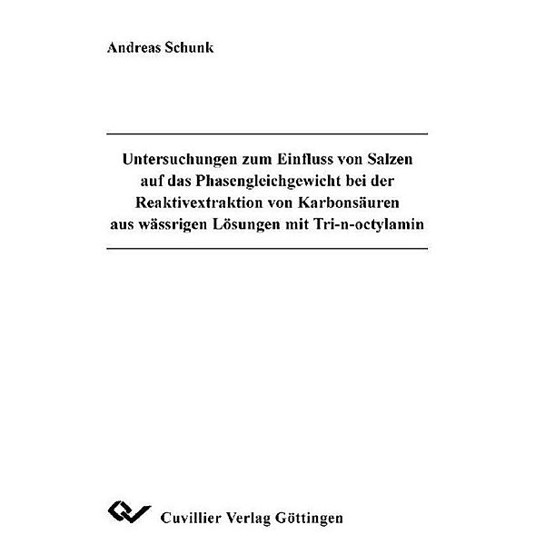 Schunk, A: Untersuchungen zum Einfluss von Salzen auf das Ph, Andreas Schunk