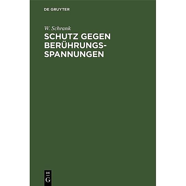 Schutz gegen Berührungsspannungen / Jahrbuch des Dokumentationsarchivs des österreichischen Widerstandes, W. Schrank