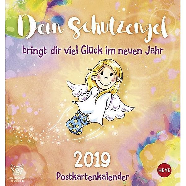 Schutzengel Postkartenkalender 2019