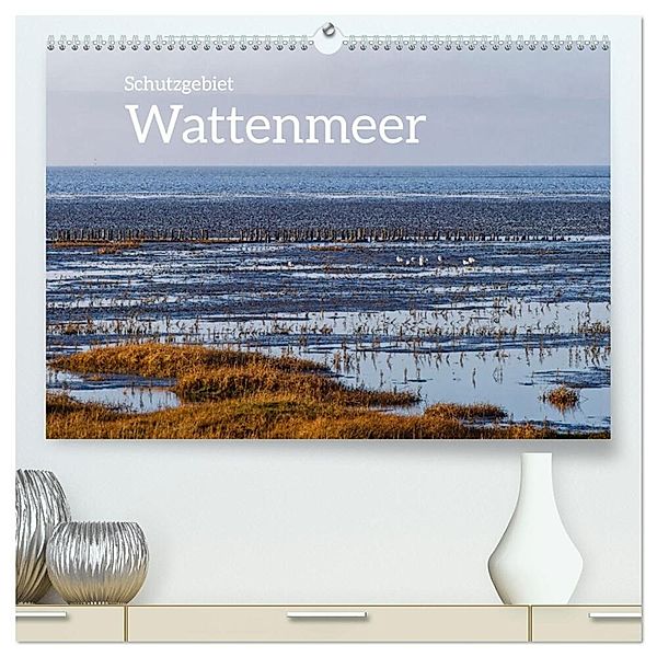 Schutzgebiet Wattenmeer (hochwertiger Premium Wandkalender 2025 DIN A2 quer), Kunstdruck in Hochglanz, Calvendo, Markus Beck