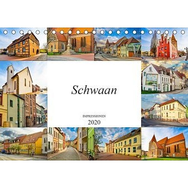 Schwaan Impressionen (Tischkalender 2020 DIN A5 quer), Dirk Meutzner