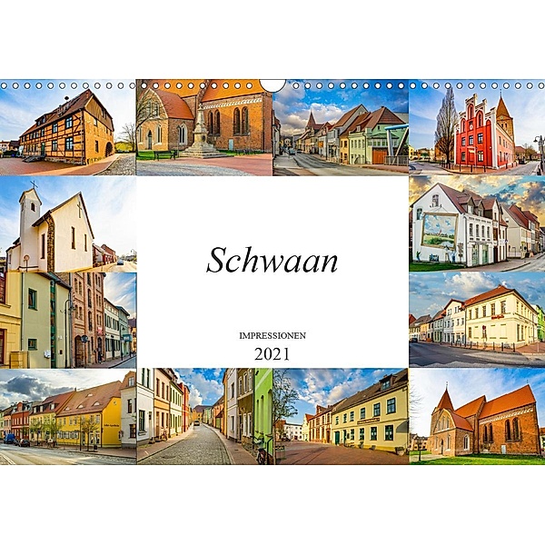 Schwaan Impressionen (Wandkalender 2021 DIN A3 quer), Dirk Meutzner