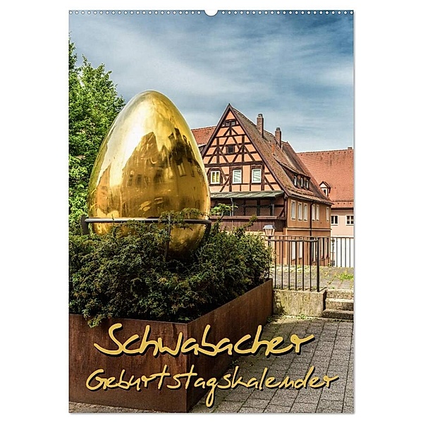 Schwabach Geburtstagskalender (Wandkalender 2024 DIN A2 hoch), CALVENDO Monatskalender, Thomas Klinder