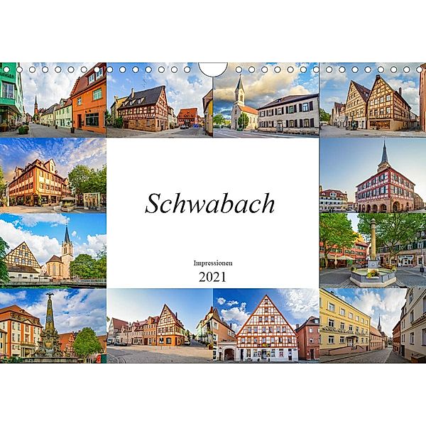 Schwabach Impressionen (Wandkalender 2021 DIN A4 quer), Dirk Meutzner