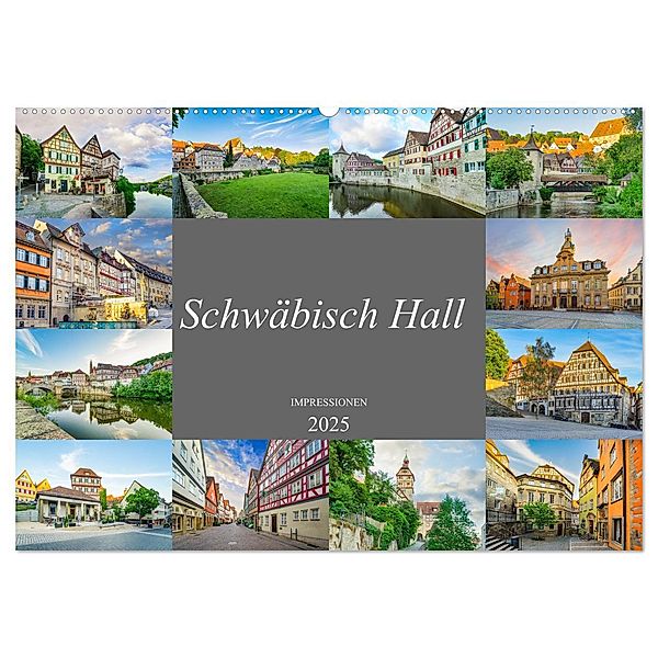 Schwäbisch Hall Impressionen (Wandkalender 2025 DIN A2 quer), CALVENDO Monatskalender, Calvendo, Dirk Meutzner