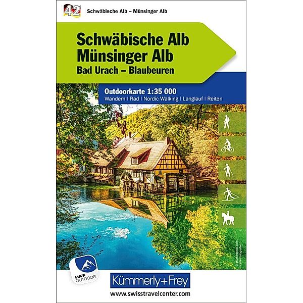 Schwäbische Alb Münsinger Alb Nr. 42 Outdoorkarte Deutschland 1:35 000