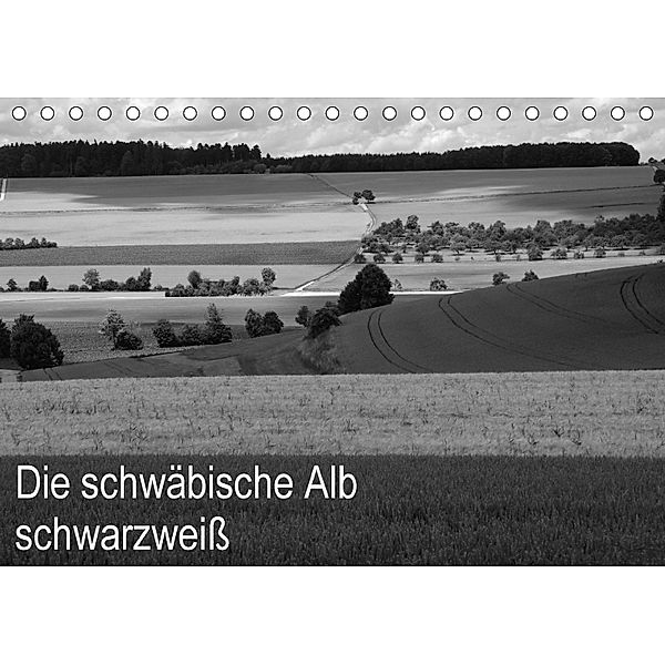 Schwäbische Alb schwarzweiß (Tischkalender 2018 DIN A5 quer), Willi Haas