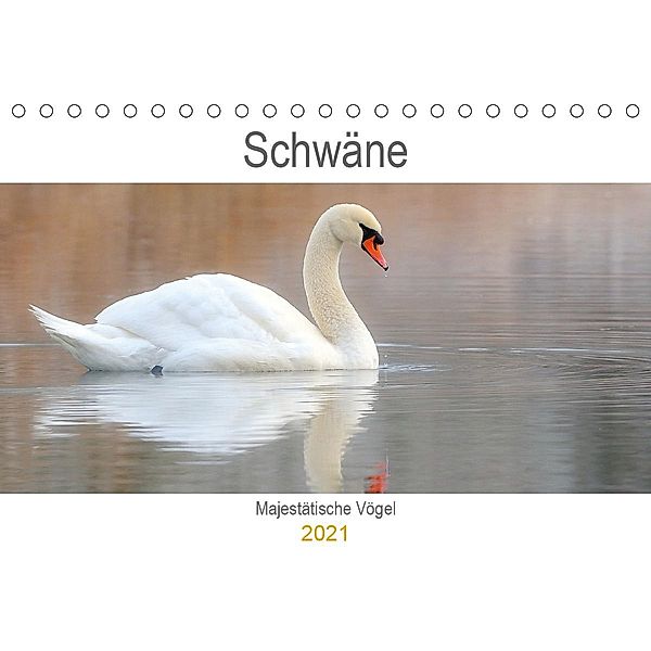 Schwäne Majestätische Vögel (Tischkalender 2021 DIN A5 quer), J. R. Bogner