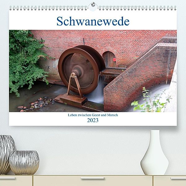 Schwanewede in den 4 Jahreszeiten (Premium, hochwertiger DIN A2 Wandkalender 2023, Kunstdruck in Hochglanz), Andreas Jannusch