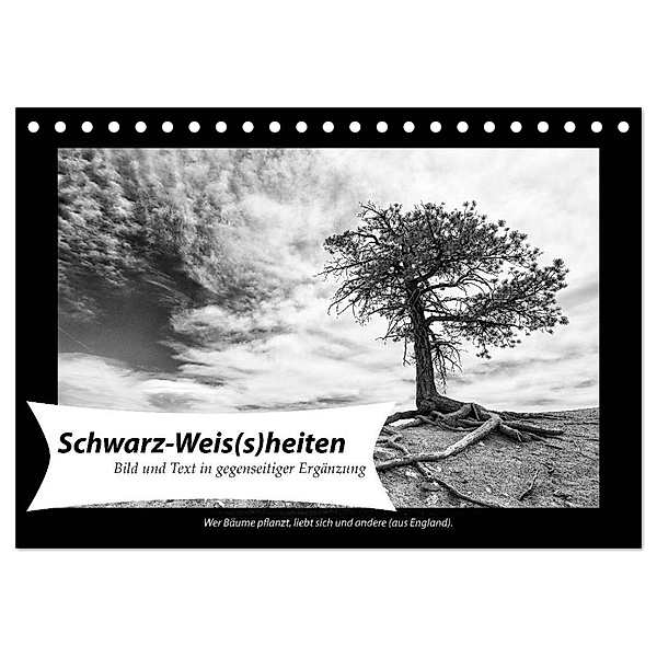 Schwarz-Weis(s)heiten (Tischkalender 2024 DIN A5 quer), CALVENDO Monatskalender, Andreas Klesse