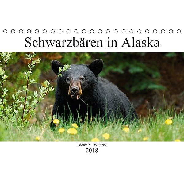 Schwarzbären in Alaska (Tischkalender 2018 DIN A5 quer) Dieser erfolgreiche Kalender wurde dieses Jahr mit gleichen Bild, Dieter-M. Wilczek