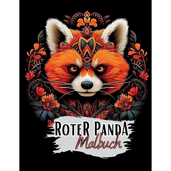Schwarzes Roter Panda Malbuch., Lucy´s Schwarze Malbücher