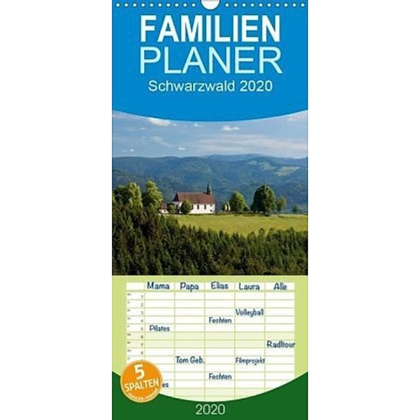 Schwarzwald 2020 - Familienplaner hoch (Wandkalender 2020 , 21 cm x 45 cm, hoch)