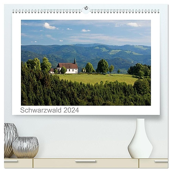 Schwarzwald 2024 (hochwertiger Premium Wandkalender 2024 DIN A2 quer), Kunstdruck in Hochglanz, Kalender365.com