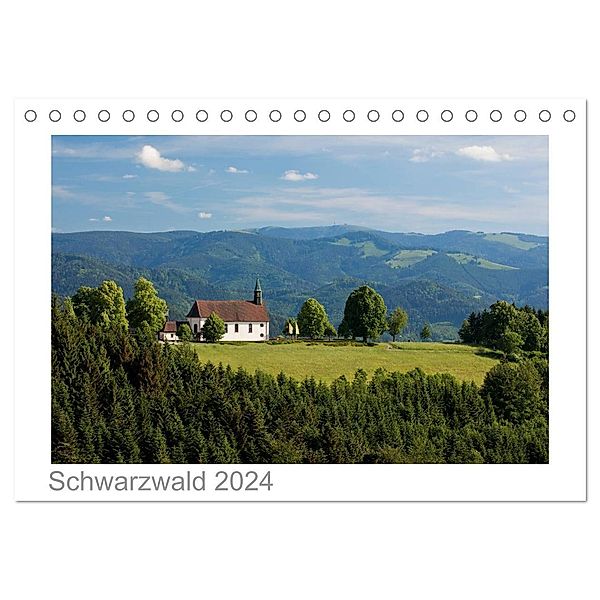 Schwarzwald 2024 (Tischkalender 2024 DIN A5 quer), CALVENDO Monatskalender, Kalender365.com
