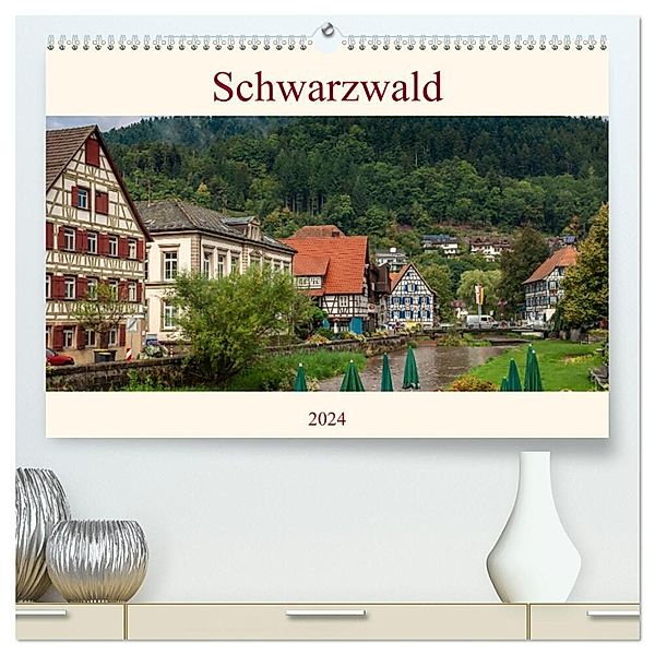 Schwarzwald (hochwertiger Premium Wandkalender 2024 DIN A2 quer), Kunstdruck in Hochglanz, Heinz Pompsch