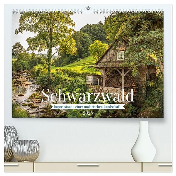 Schwarzwald (hochwertiger Premium Wandkalender 2025 DIN A2 quer), Kunstdruck in Hochglanz, Calvendo, Conny Pokorny