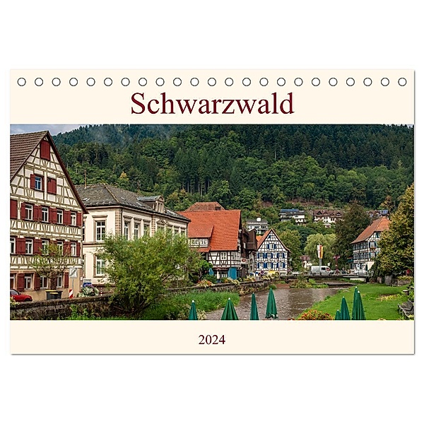 Schwarzwald (Tischkalender 2024 DIN A5 quer), CALVENDO Monatskalender, Heinz Pompsch