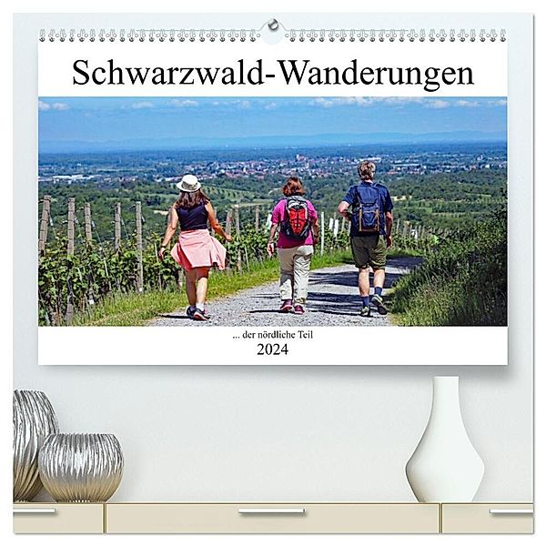 Schwarzwald-Wanderungen (hochwertiger Premium Wandkalender 2024 DIN A2 quer), Kunstdruck in Hochglanz, Klaus Eppele