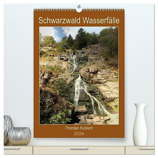 Schwarzwald Wasserfälle (hochwertiger Premium Wandkalender 2024 DIN A2 hoch), Kunstdruck in Hochglanz, Thorsten Kubisch