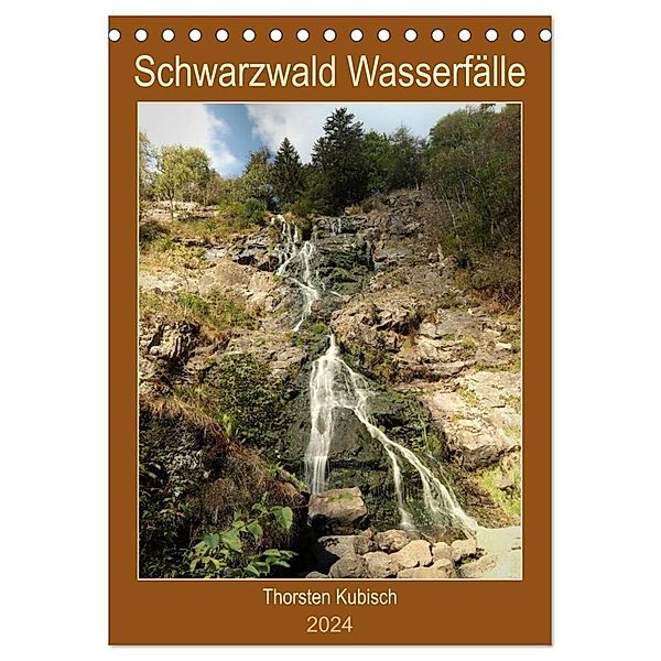 Schwarzwald Wasserfälle (Tischkalender 2024 DIN A5 hoch), CALVENDO Monatskalender, Thorsten Kubisch