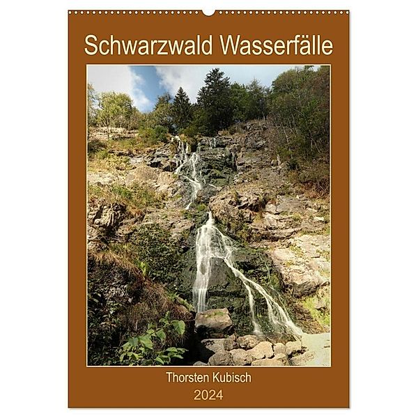Schwarzwald Wasserfälle (Wandkalender 2024 DIN A2 hoch), CALVENDO Monatskalender, Thorsten Kubisch