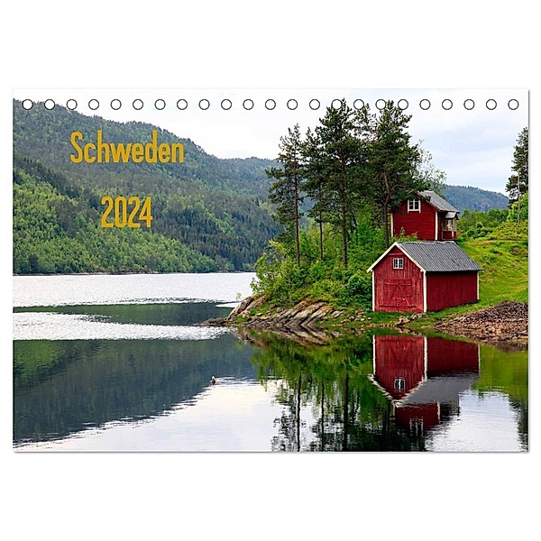 Schweden 2024 (Tischkalender 2024 DIN A5 quer), CALVENDO Monatskalender, Jens Klingebiel