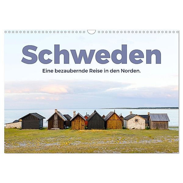 Schweden - Eine bezaubernde Reise in den Norden. (Wandkalender 2024 DIN A3 quer), CALVENDO Monatskalender, Benjamin Lederer