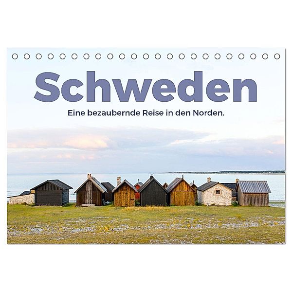 Schweden - Eine bezaubernde Reise in den Norden. (Tischkalender 2024 DIN A5 quer), CALVENDO Monatskalender, Benjamin Lederer