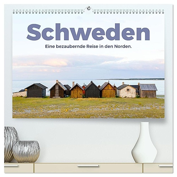 Schweden - Eine bezaubernde Reise in den Norden. (hochwertiger Premium Wandkalender 2024 DIN A2 quer), Kunstdruck in Hochglanz, Benjamin Lederer