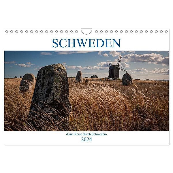 Schweden -Eine Reise durch Schweden- (Wandkalender 2024 DIN A4 quer), CALVENDO Monatskalender, Peter Spellerberg Fotografie