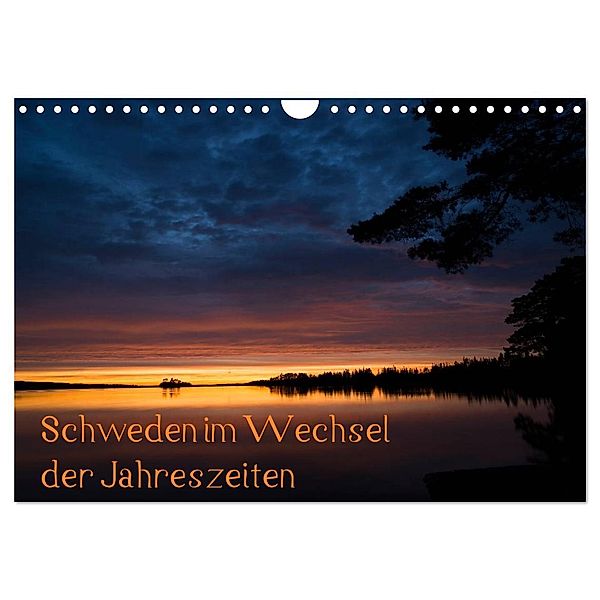 Schweden im Wechsel der Jahreszeiten (Wandkalender 2024 DIN A4 quer), CALVENDO Monatskalender, Michael Jörrn