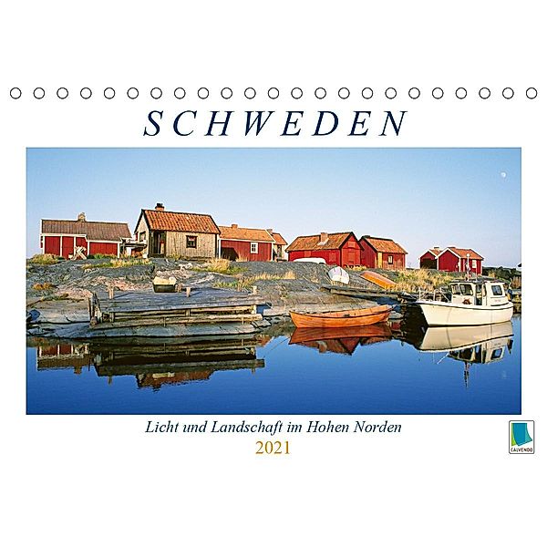 Schweden: Licht und Landschaft im Hohen Norden (Tischkalender 2021 DIN A5 quer), Calvendo